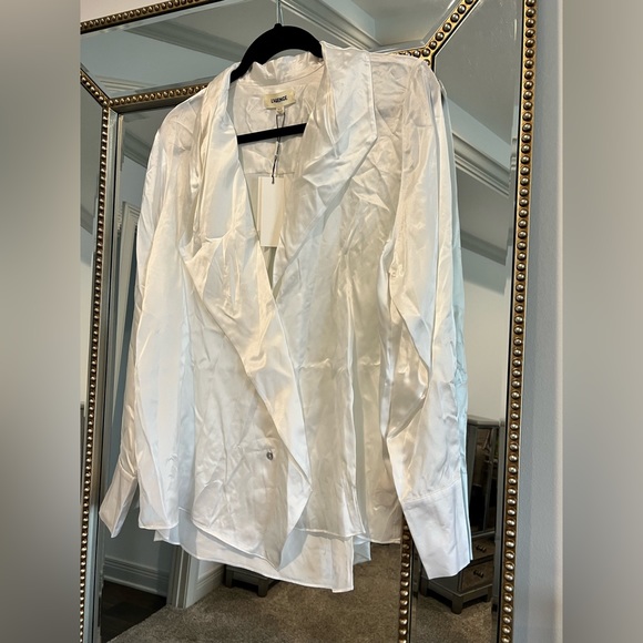 L’Agence Jaslynn Silk Ruffle Top - Picture 4 of 8